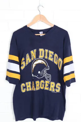 1993 Vintage San Diego Chargers NFL Football V-Neck T-Shirt - Men’s XL Classic Retro Tee