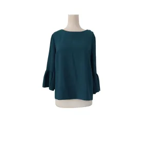 adL Emerald Green Bell-sleeves Top | Pre Loved |