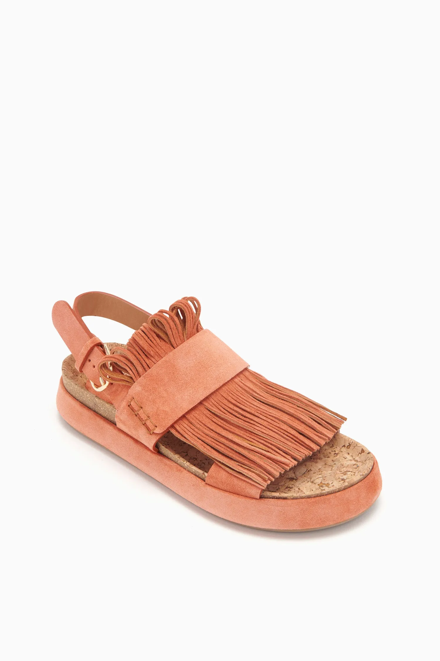 Alba Fringe Sport Sandal - Henna