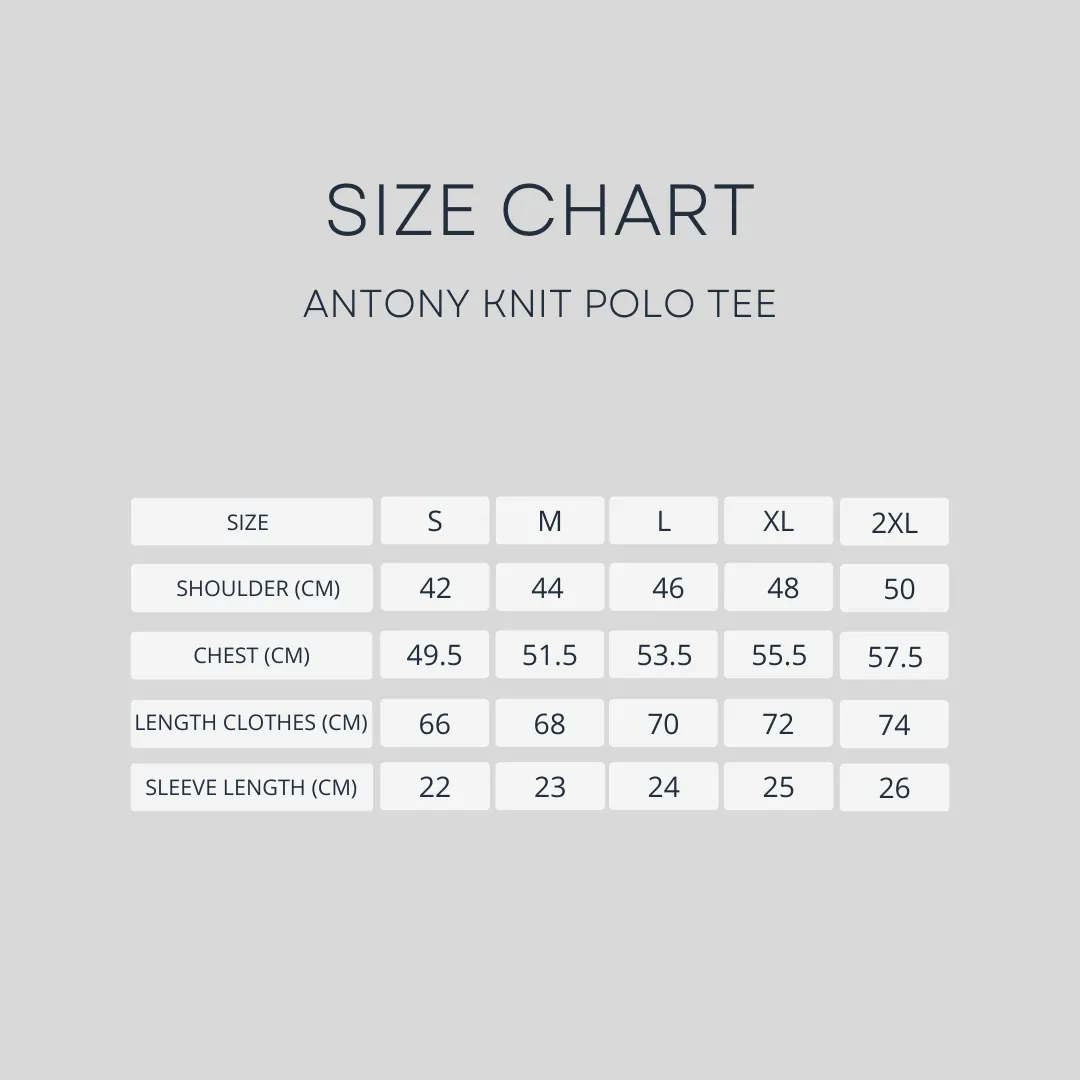 Antony Knit Polo Tee - Off White