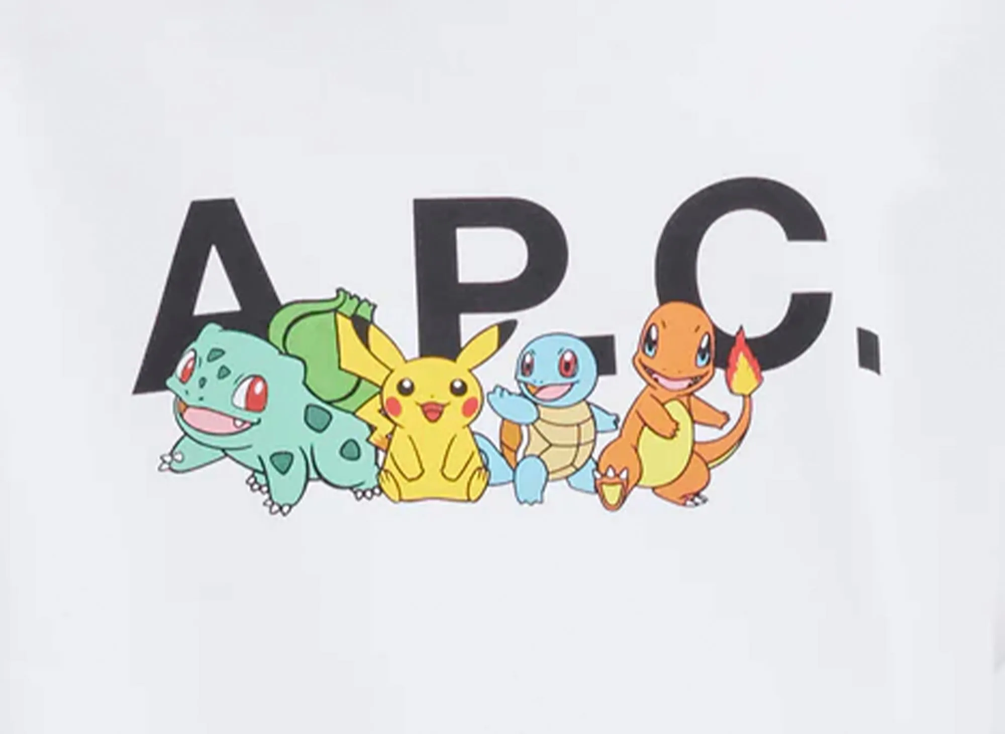 A.P.C. x Pokemon The Crew H Sweatshirt in White