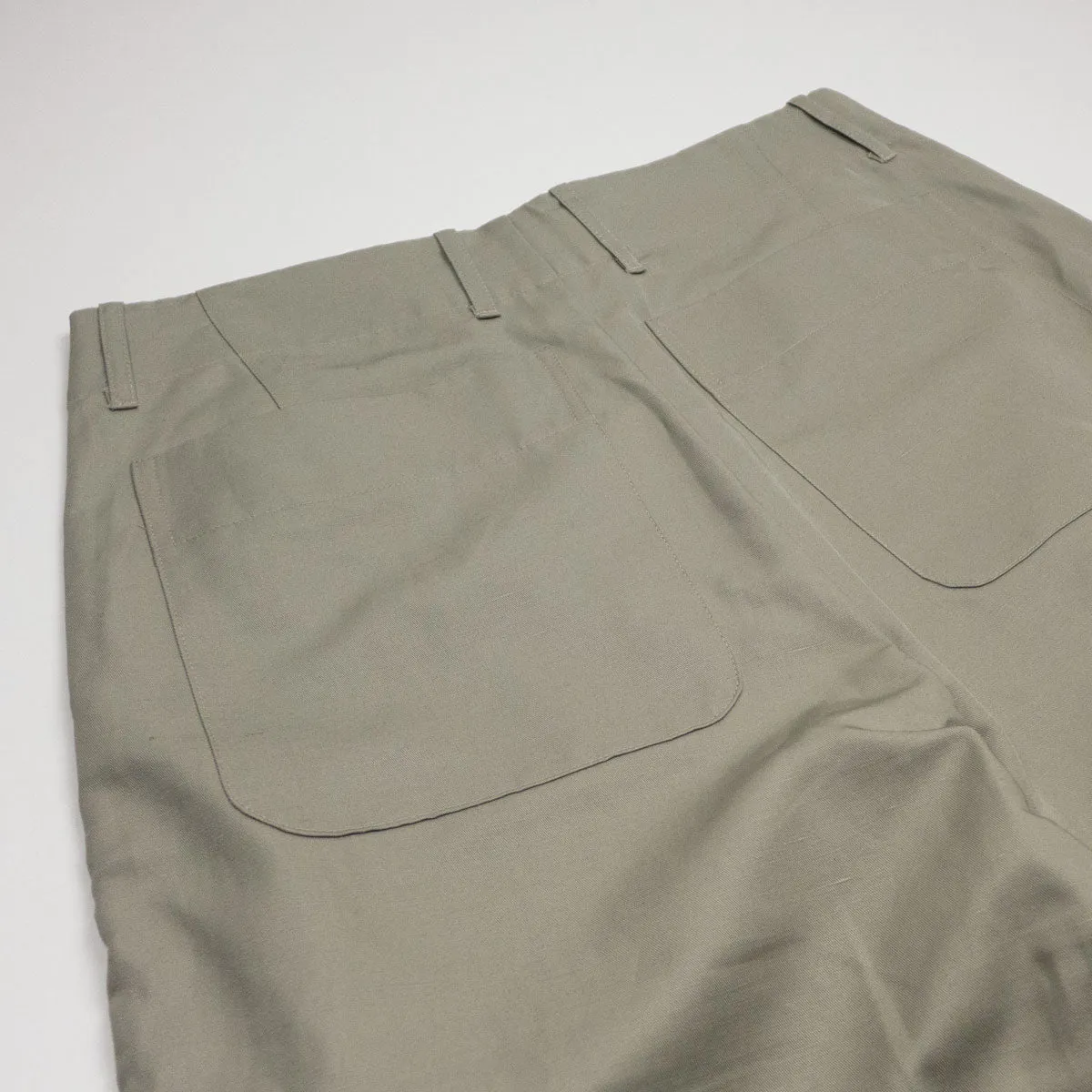 Arpenteur - Fox Cotton / Linen Gabardine Trousers - Stone