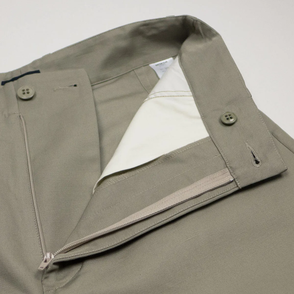 Arpenteur - Fox Cotton / Linen Gabardine Trousers - Stone