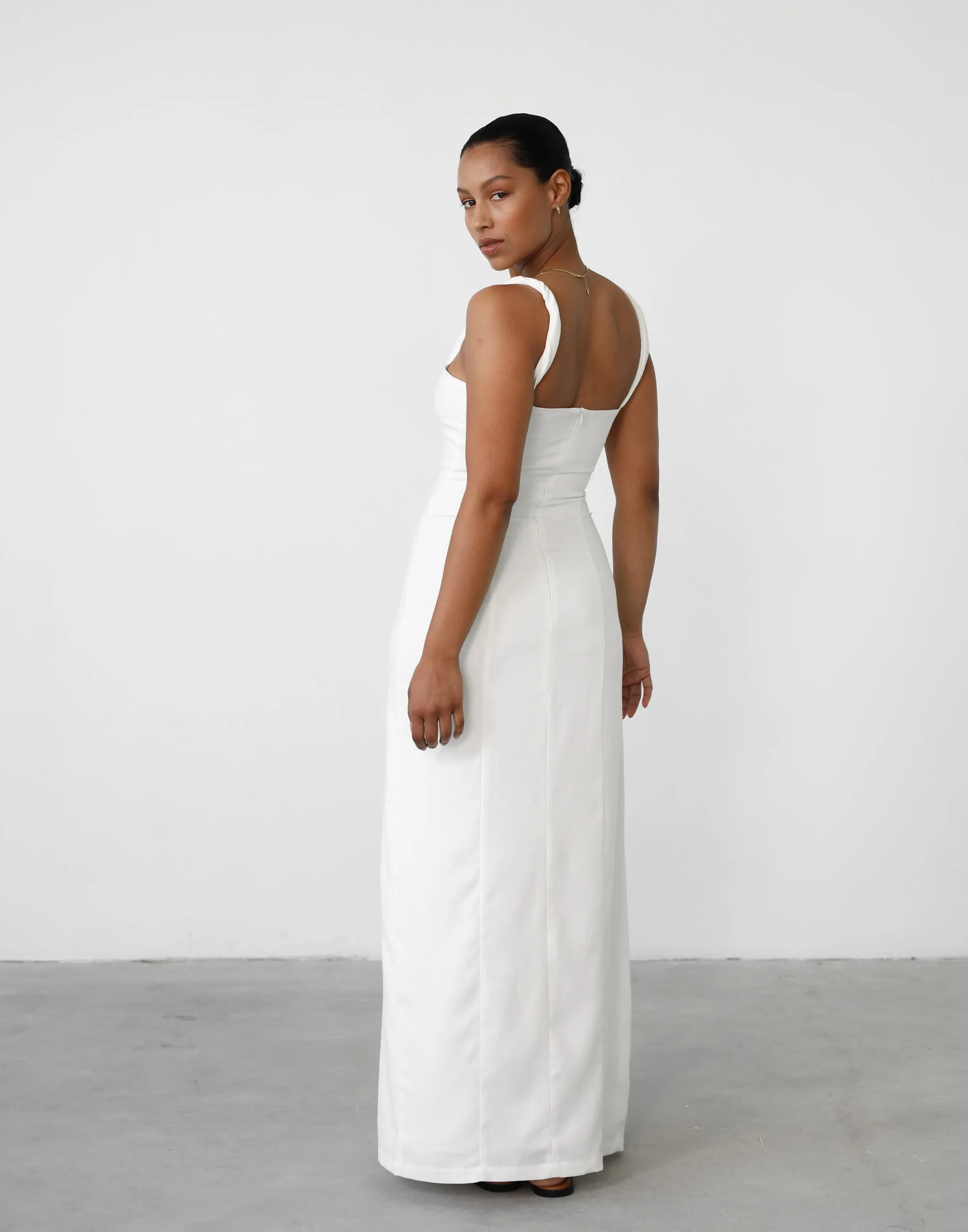 Bacalar Maxi Dress (White)