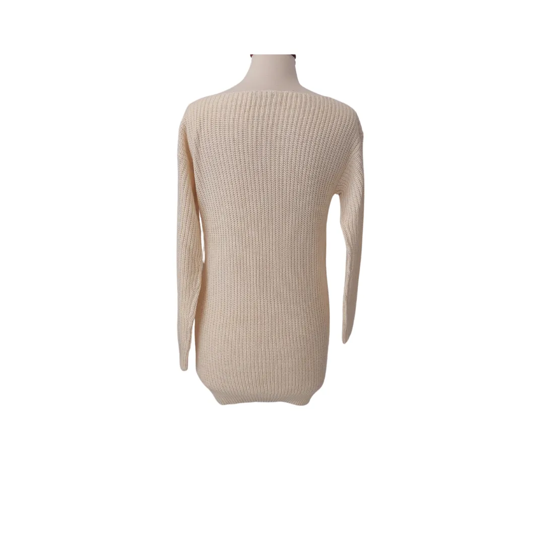 Boohoo Cream Knit Sweater Dress | Gently used |