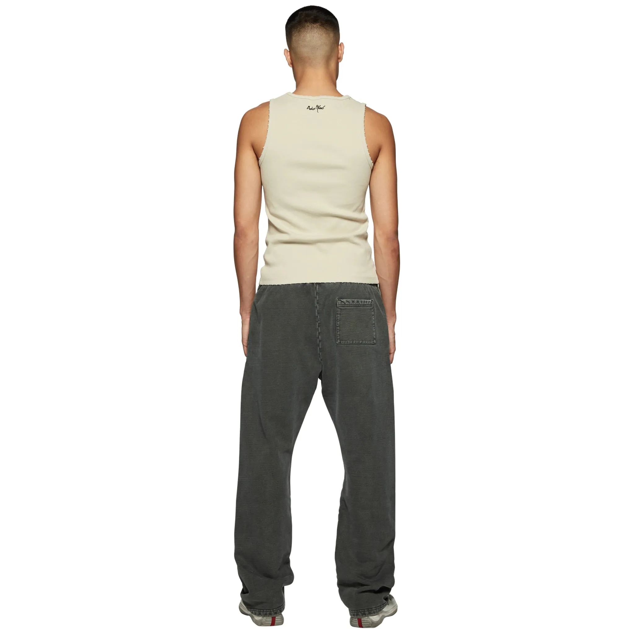 Broken Planet Basics Straight Leg Washed Soot Black Sweatpants