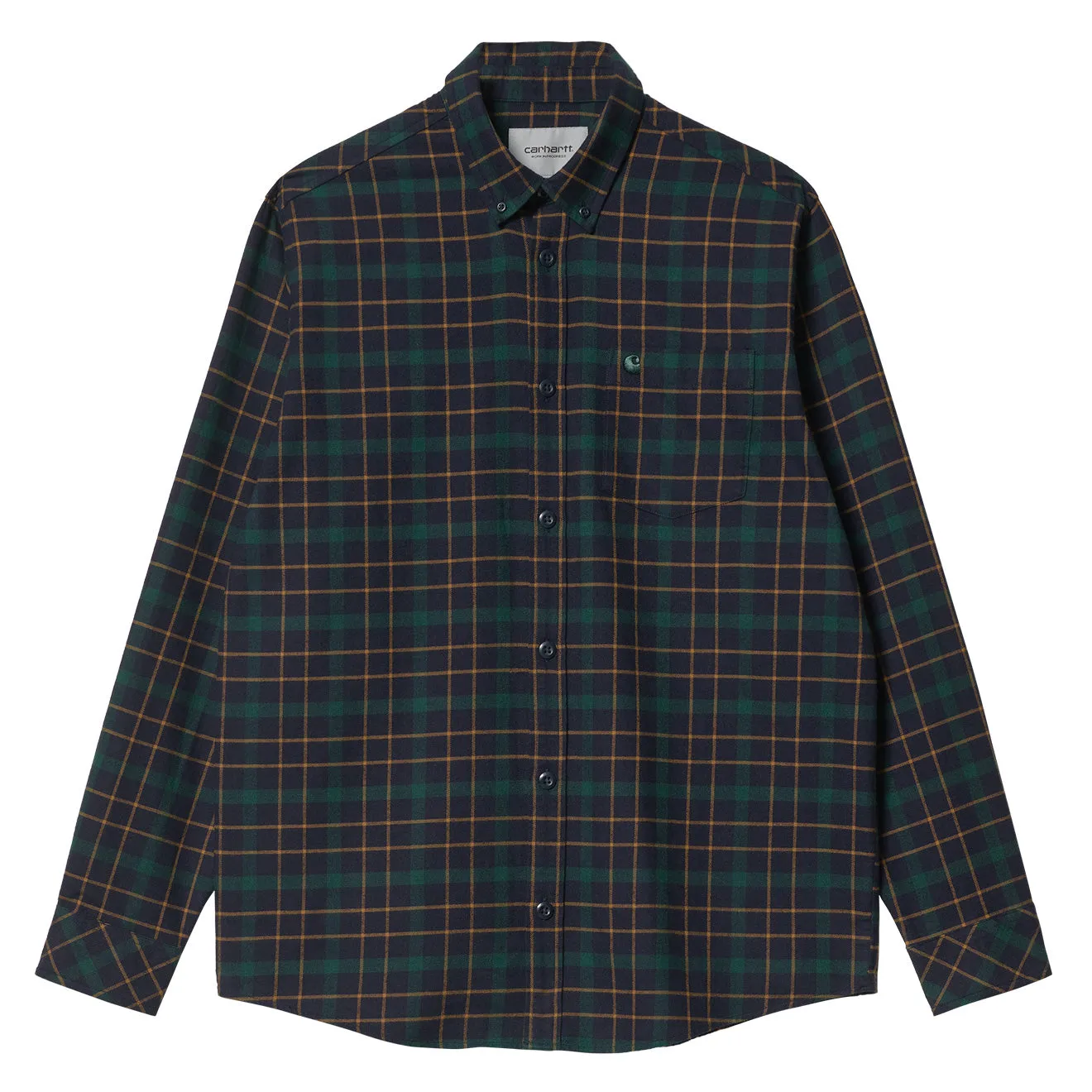 Carhartt WIP Baxter Shirt Baxter Check / Dark Navy