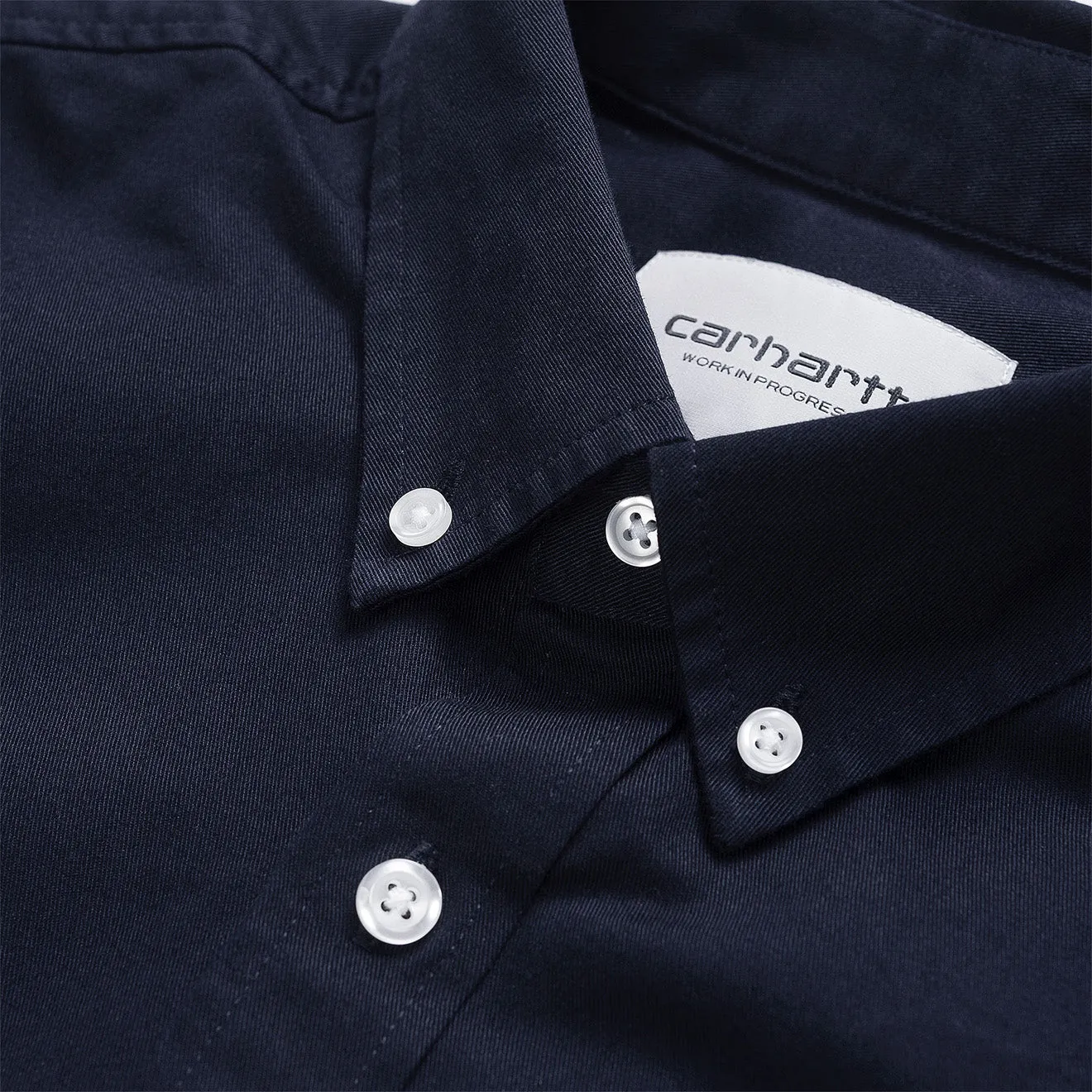 Carhartt WIP L/S Madison Shirt Dark Navy / White