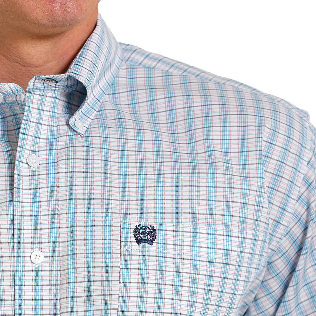 Cinch Men's Stretch Check Print Button-Down Shirt