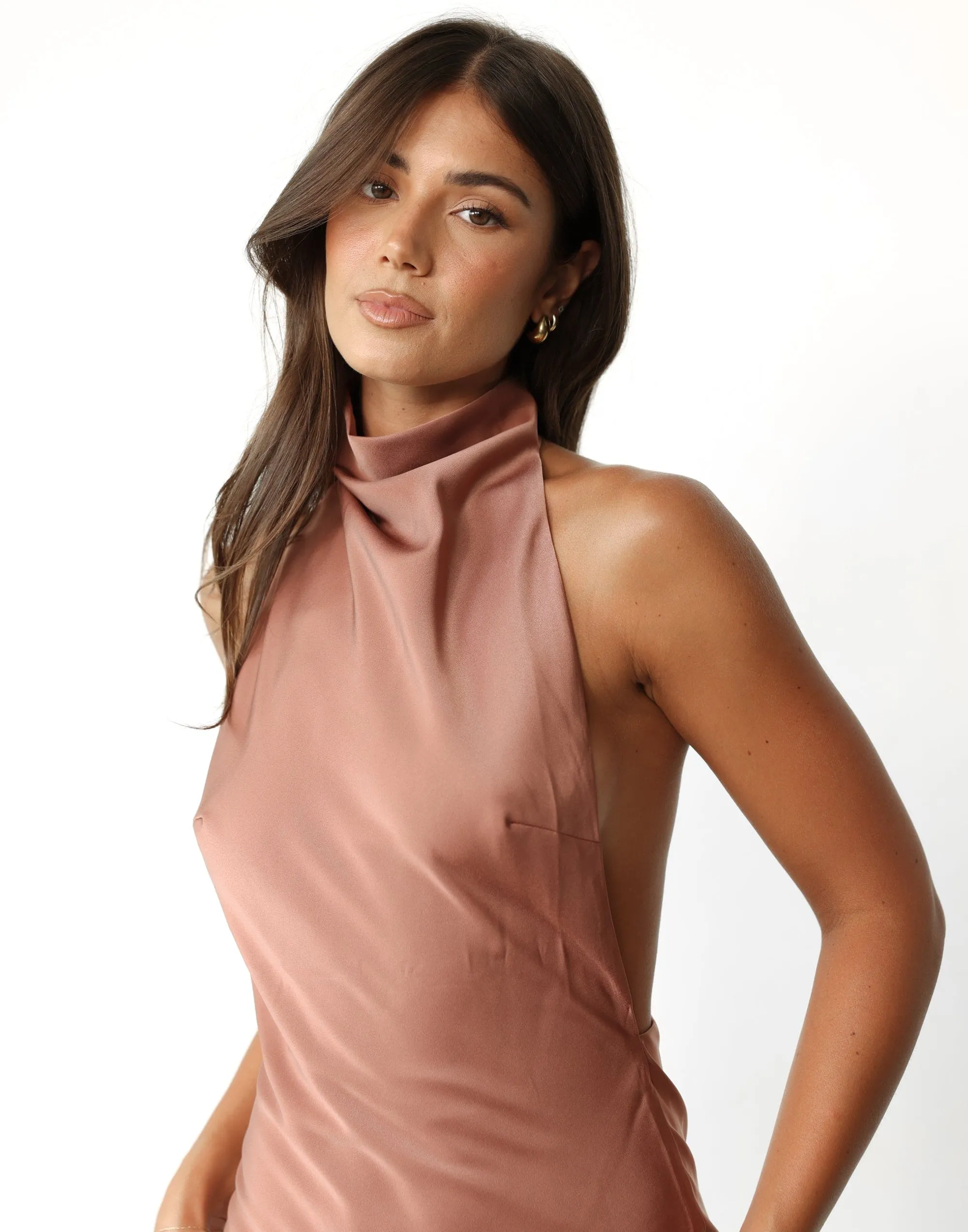 Clara Maxi Dress (Dusty Rose)