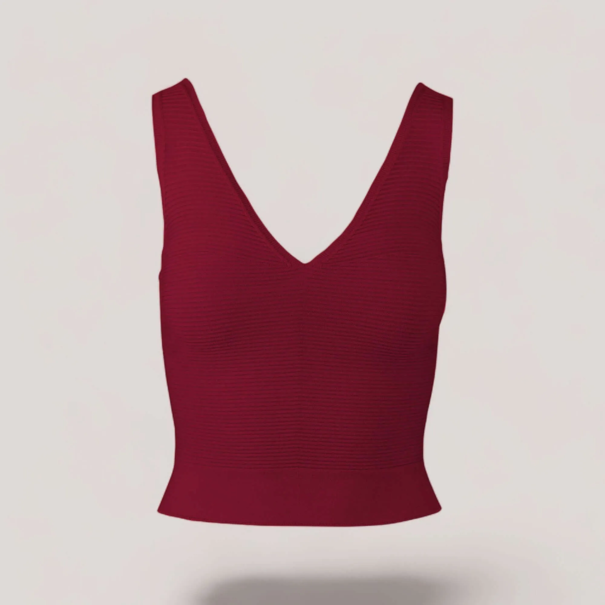 CLARET | V-Neck Tank Top