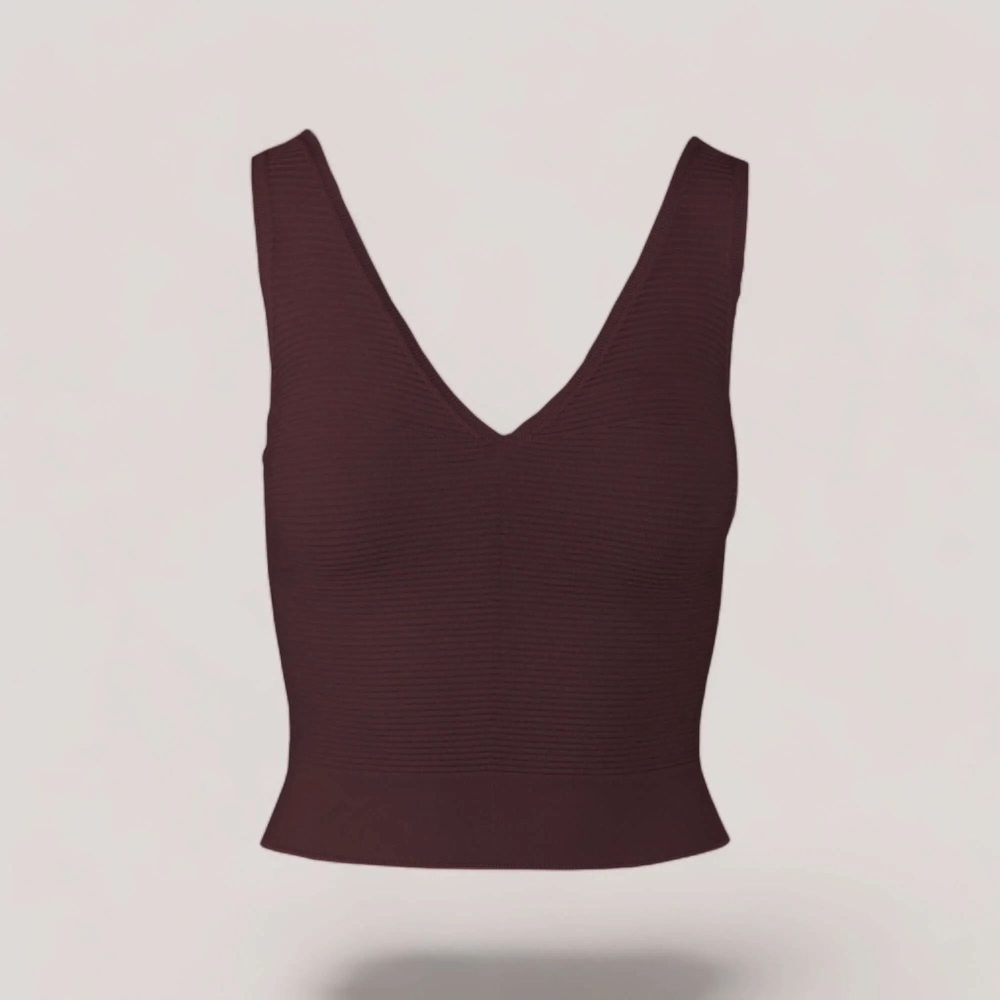 CLARET | V-Neck Tank Top