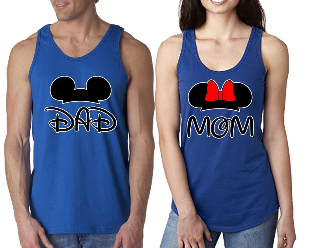 Dad and Mom Couple Matching Tanktops