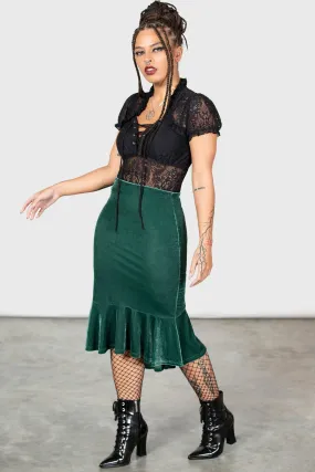 Drusilla Midi Skirt [GREEN] Resurrect