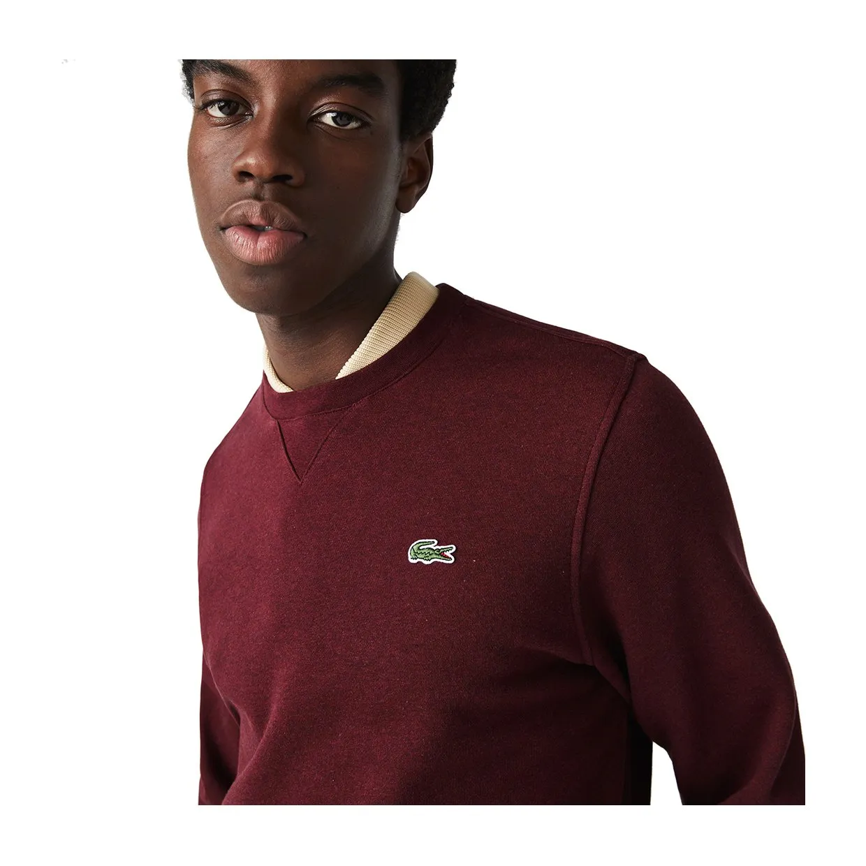 Felpa Girocollo Lacoste Sport Bordeaux