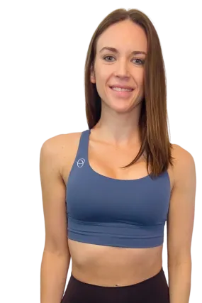 Genesis Matte Blue Sports Bra