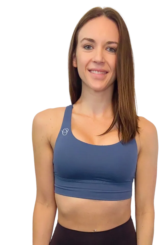 Genesis Matte Blue Sports Bra