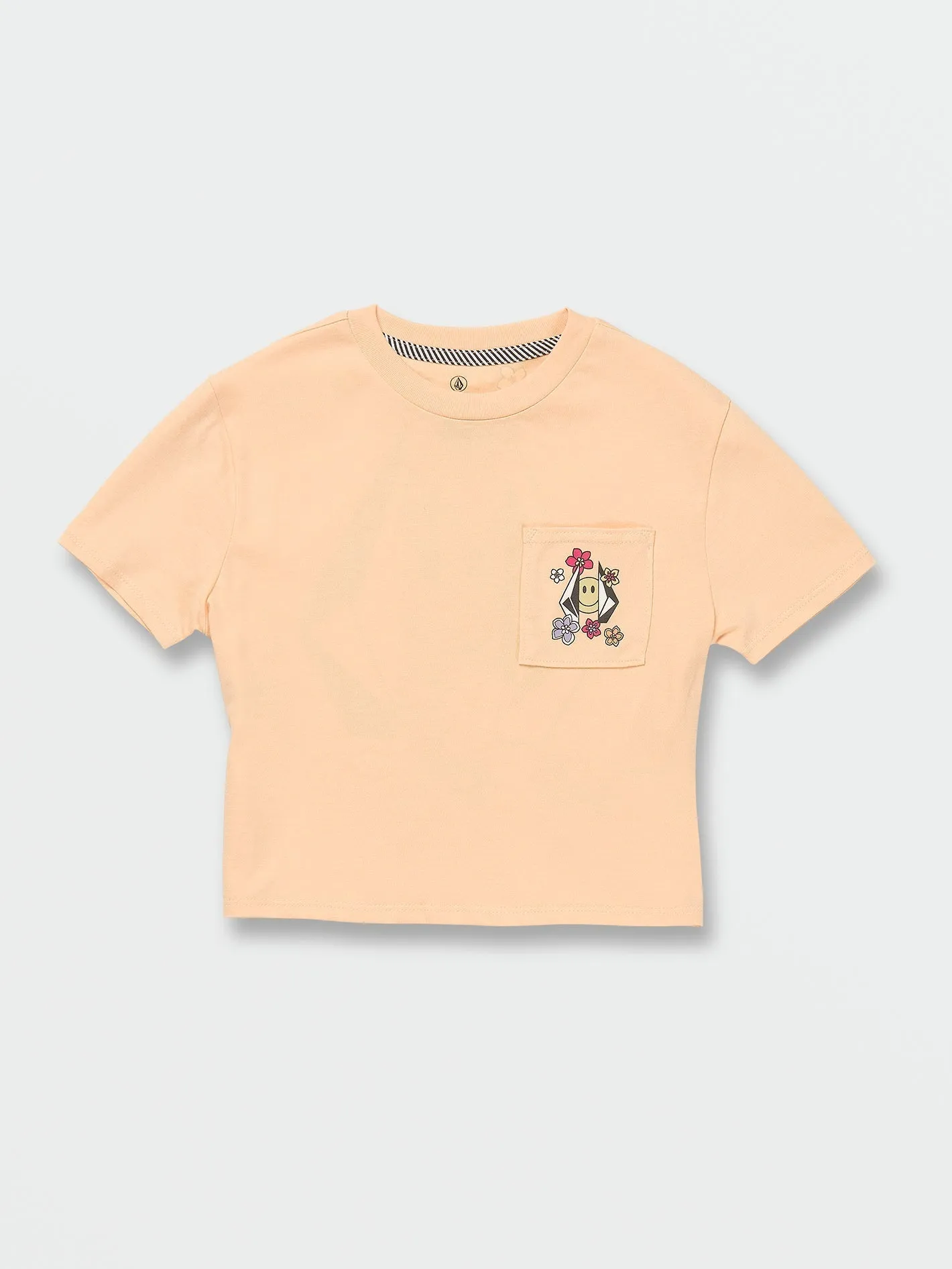 Girls Pocket Dial Short Sleeve Tee - Citron