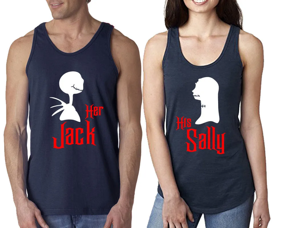 Her Jack and His Sally Couple Matching Tanktops