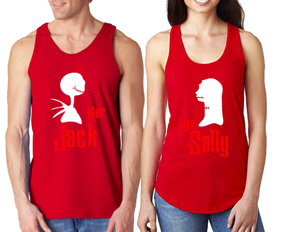 Her Jack and His Sally Couple Matching Tanktops