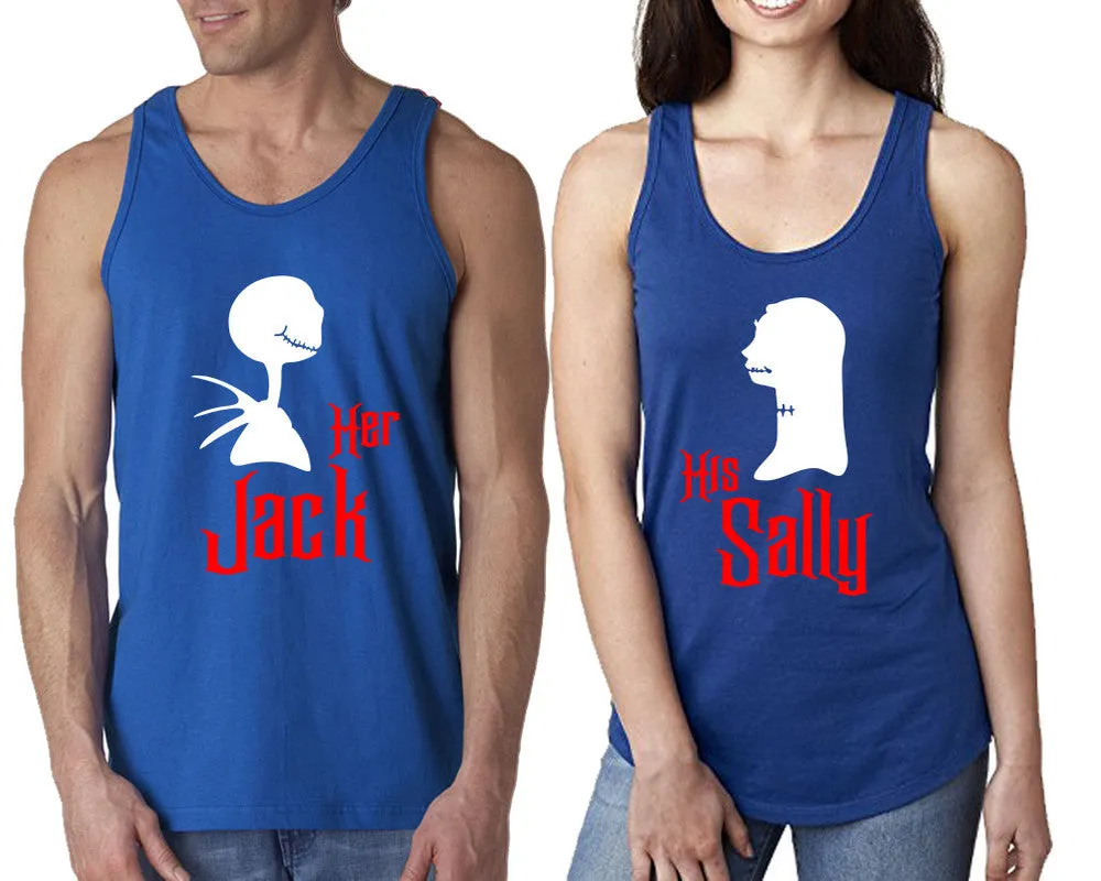 Her Jack and His Sally Couple Matching Tanktops