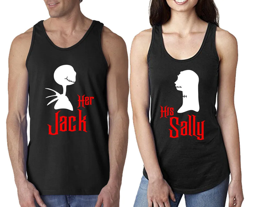 Her Jack and His Sally Couple Matching Tanktops