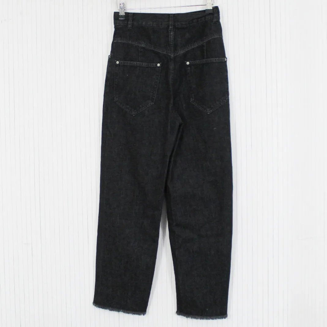 Isabel Marant Brand New 295 Black Dilali Crop Jeans XXS/XS