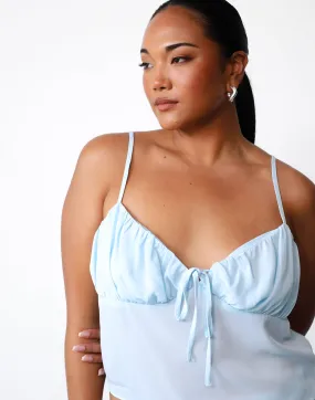 Isla Crop Top (Ice Blue)