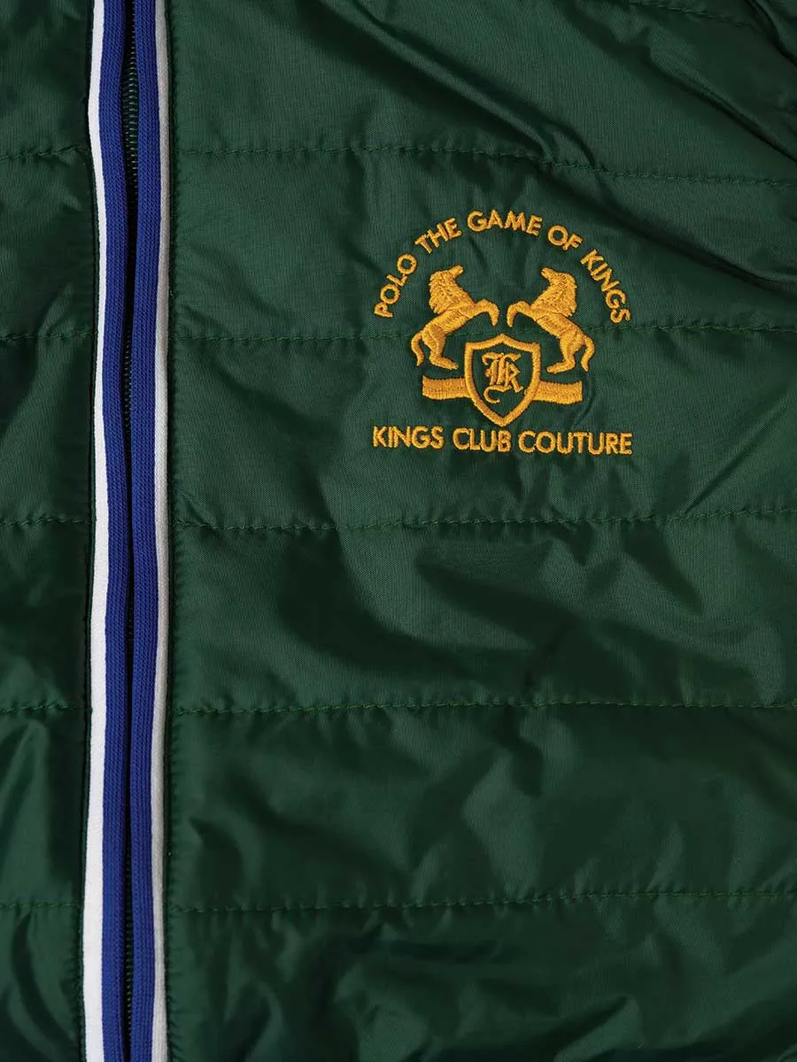 Kings Club Couture Vest Green Feather For Men KCJVFL18