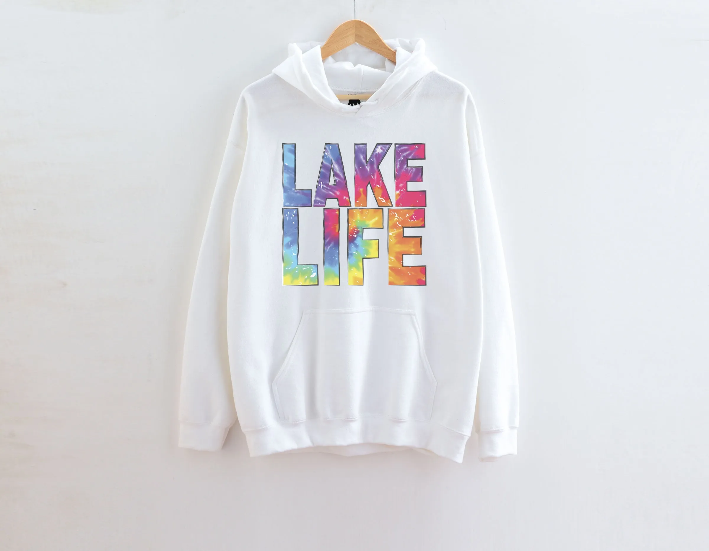 Lake Life Tie Dye Adult Hoodies