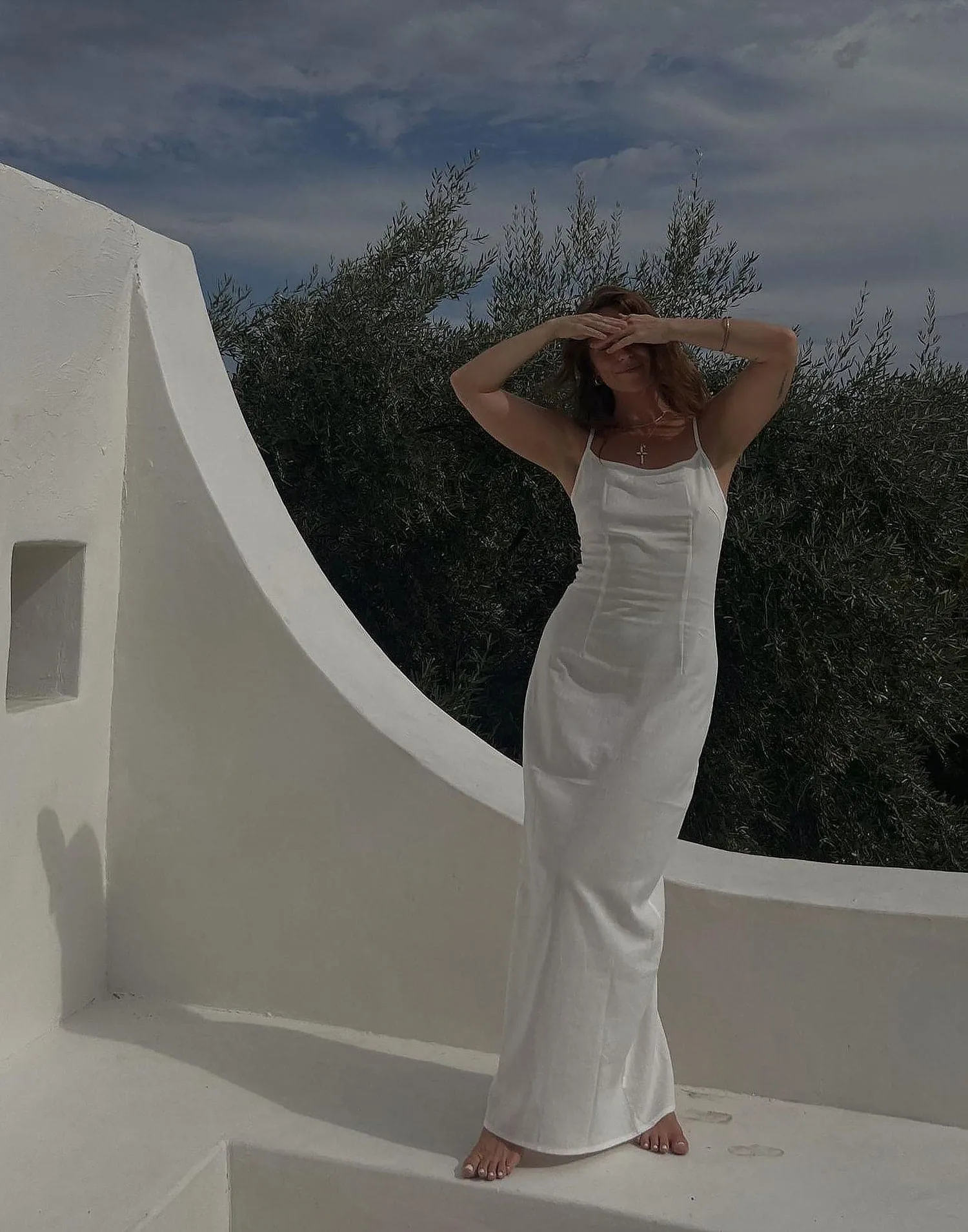 Moscow Maxi Dress (White)