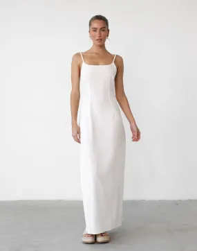 Moscow Maxi Dress (White)