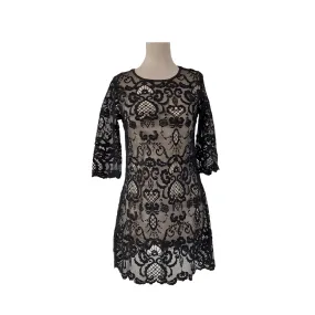 New Look Black Lace Long Top | Like New |