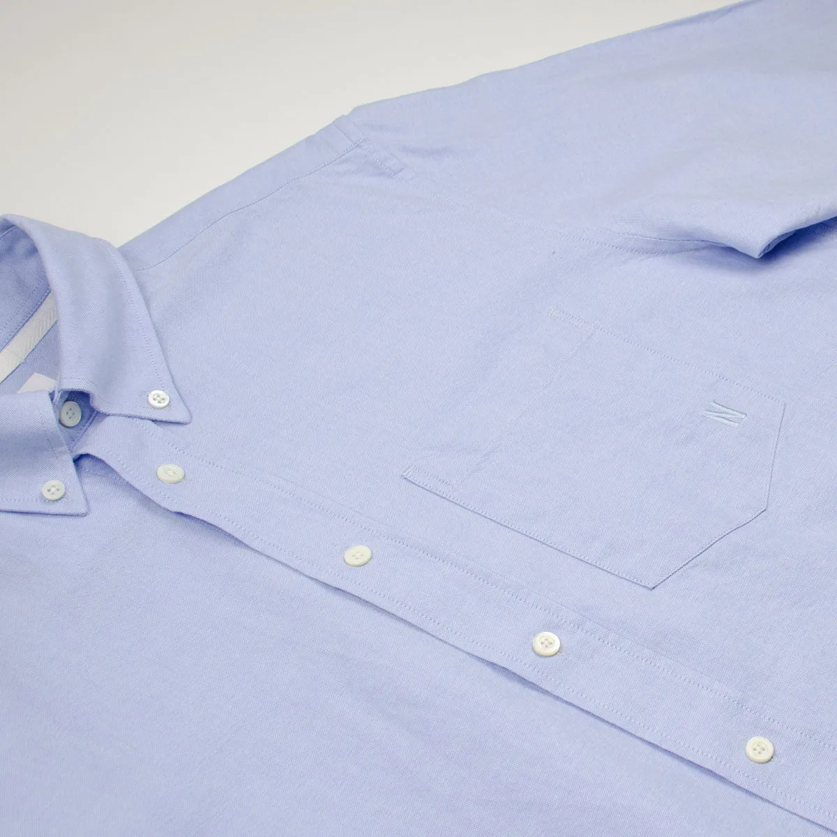 Norse Projects - Algot Oxford Monogram Shirt - Pale Blue