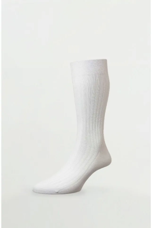 Pantherella - Danvers White Cotton English Made - Socks