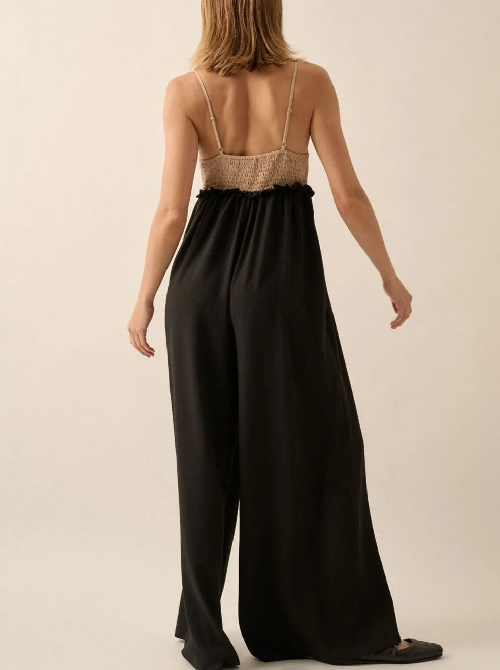 Pucker Ruffle Jumpsuit