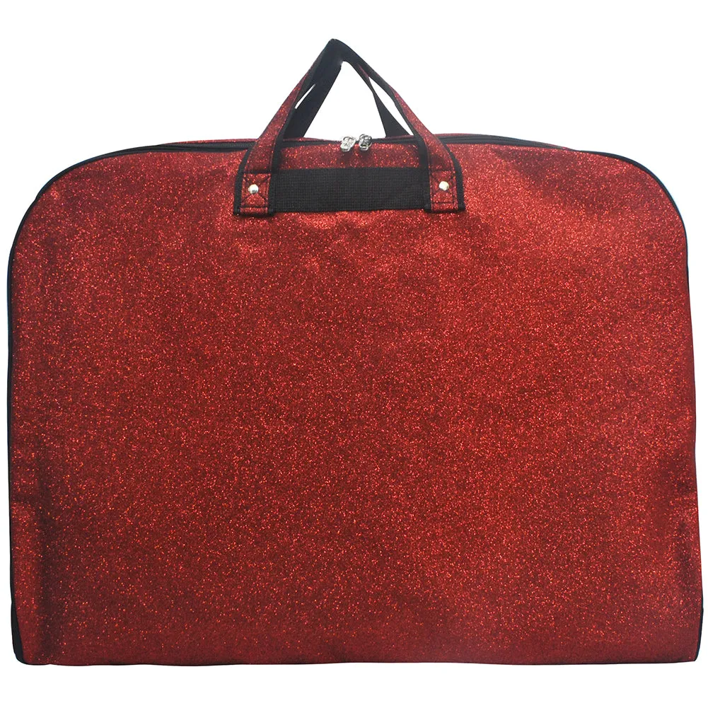 Red Glitter NGIL Garment Bags