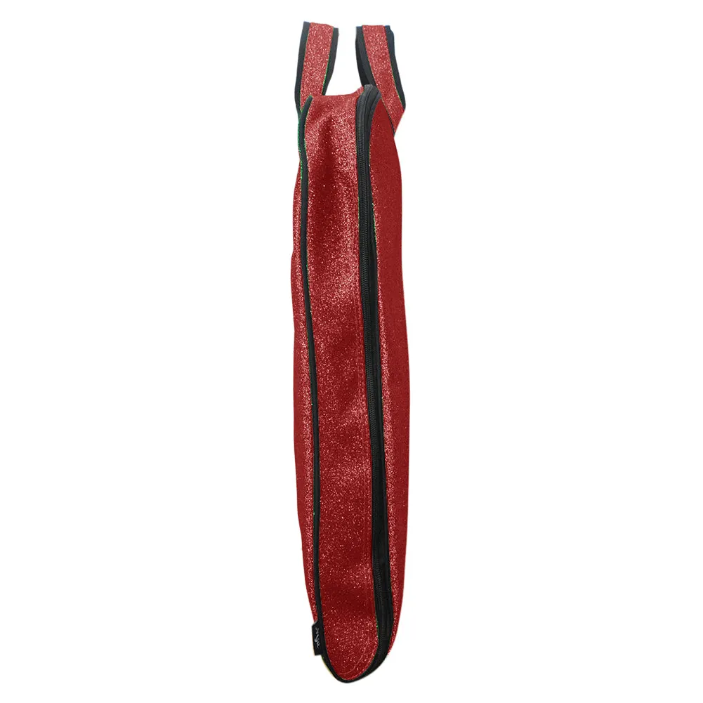 Red Glitter NGIL Garment Bags