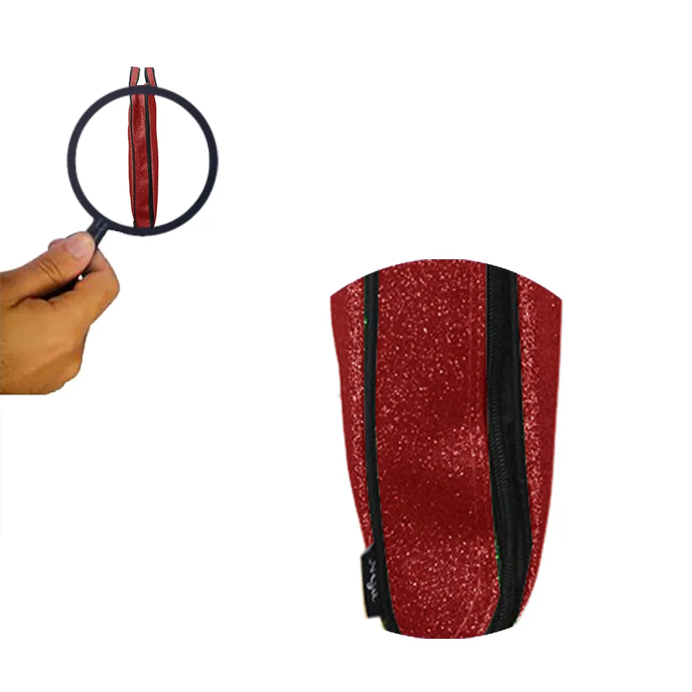 Red Glitter NGIL Garment Bags