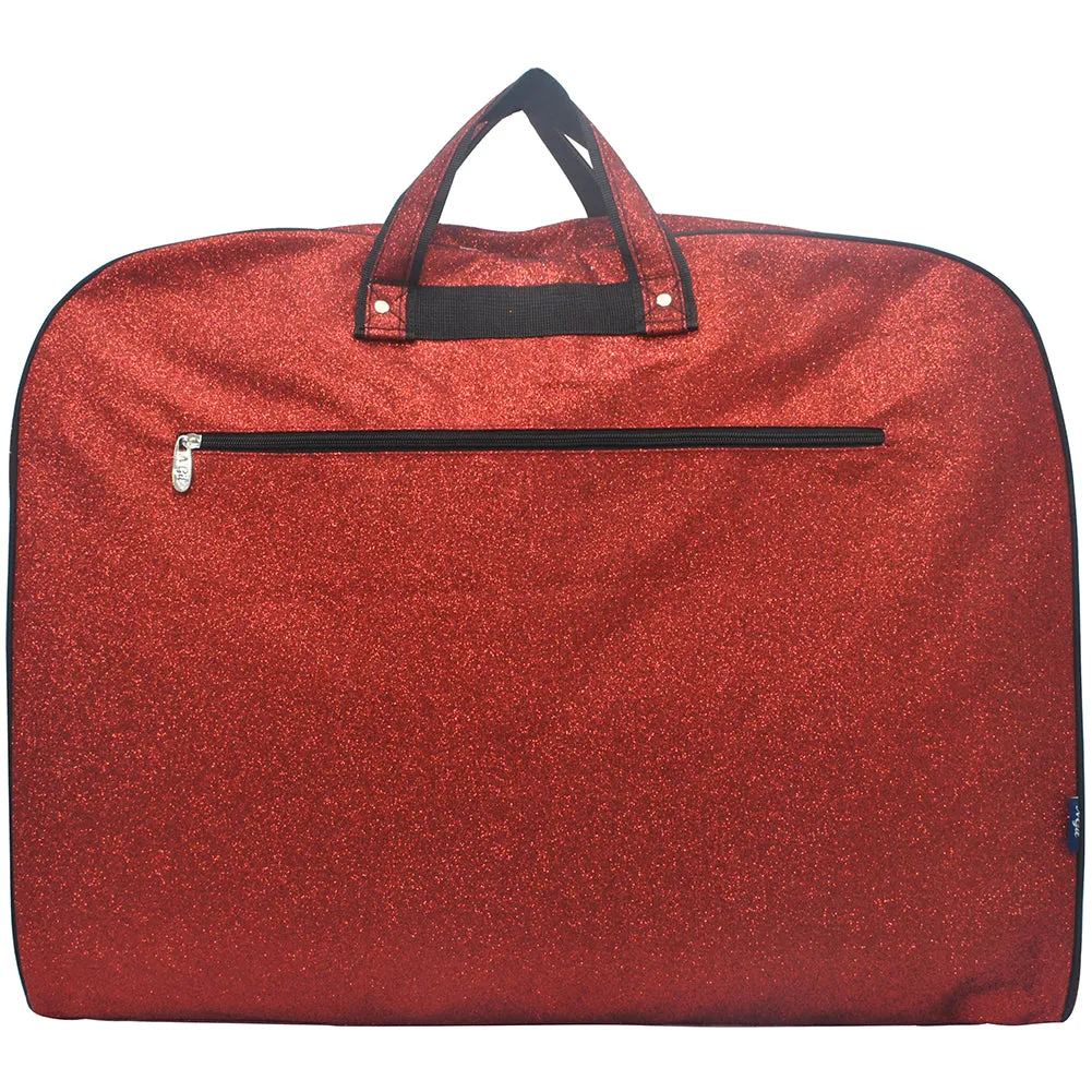 Red Glitter NGIL Garment Bags