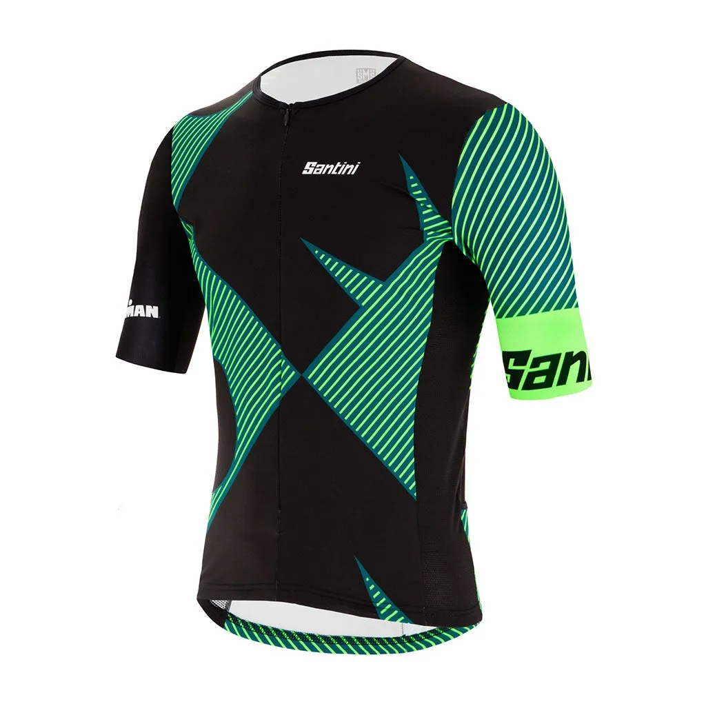 Santini Ironman Cupio Tri Jersey - Fluo Green