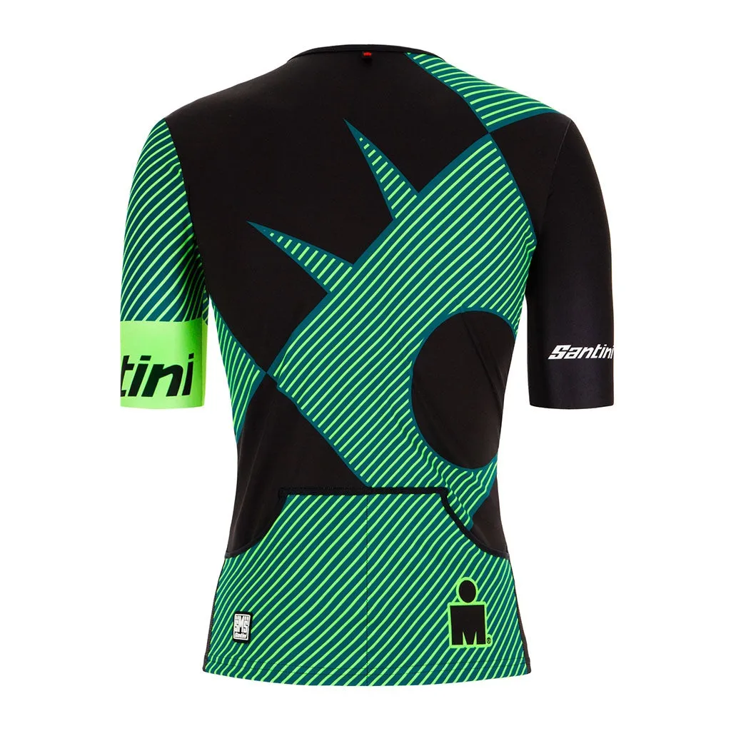 Santini Ironman Cupio Tri Jersey - Fluo Green