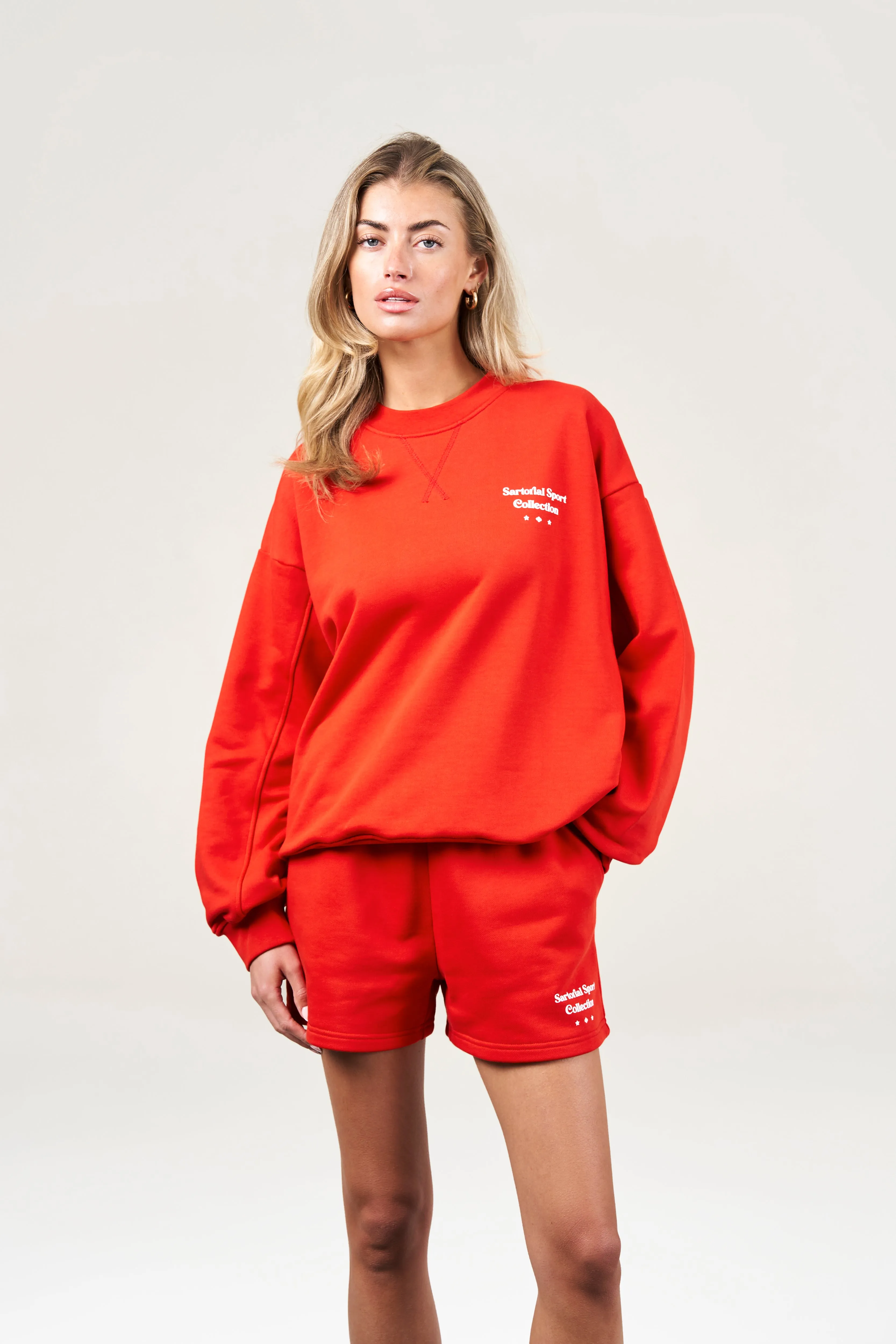 SARTORIAL SPORT GRAPHIC SWEATSHIRT - RED