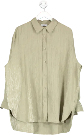 SimplyBe Green Textured Button Down Shirt UK 18