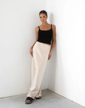 Sincerity Maxi Skirt (Almond)