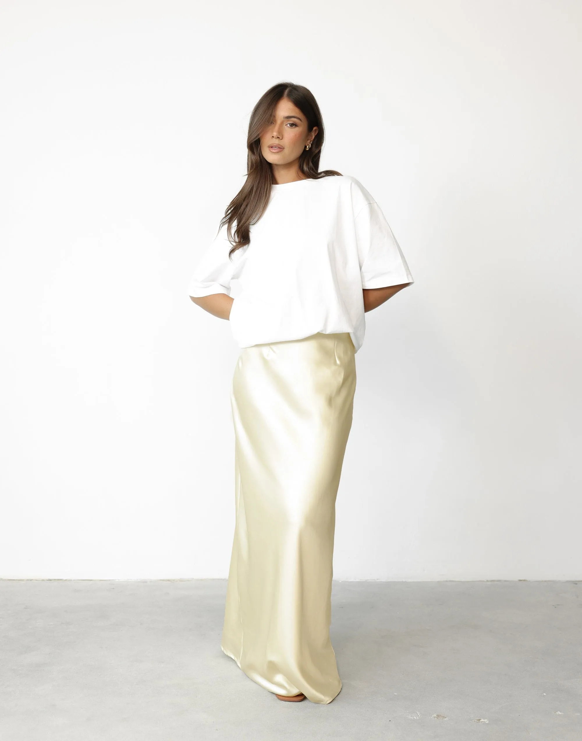 Sincerity Maxi Skirt (Lemon)