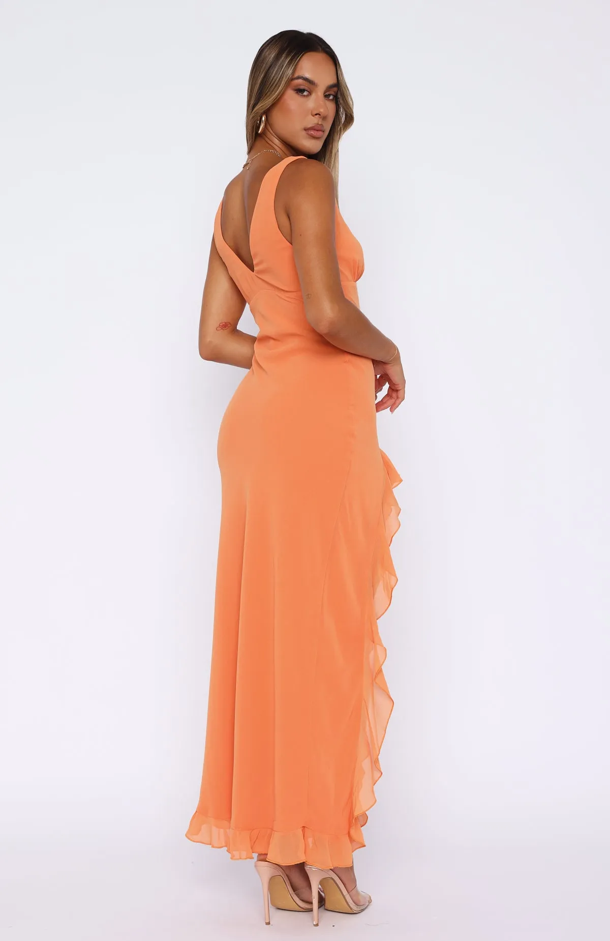 Tell Me Everything Maxi Dress Melon