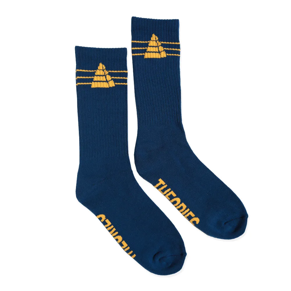 Theories Hoosier Crew Sock Navy