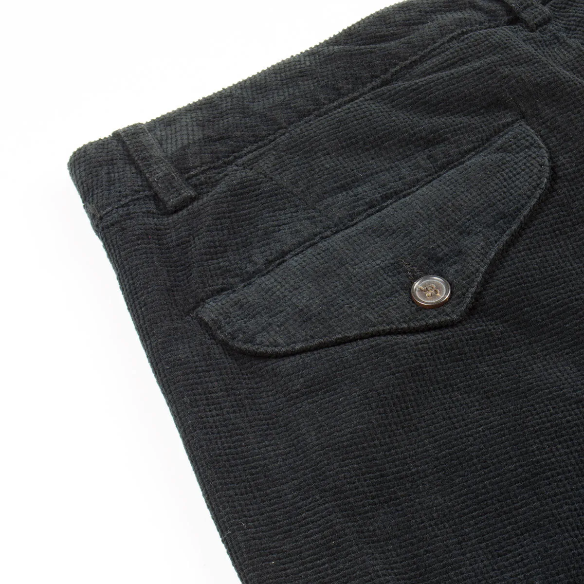 Universal Works - Aston Pant Velvet Cord - Black