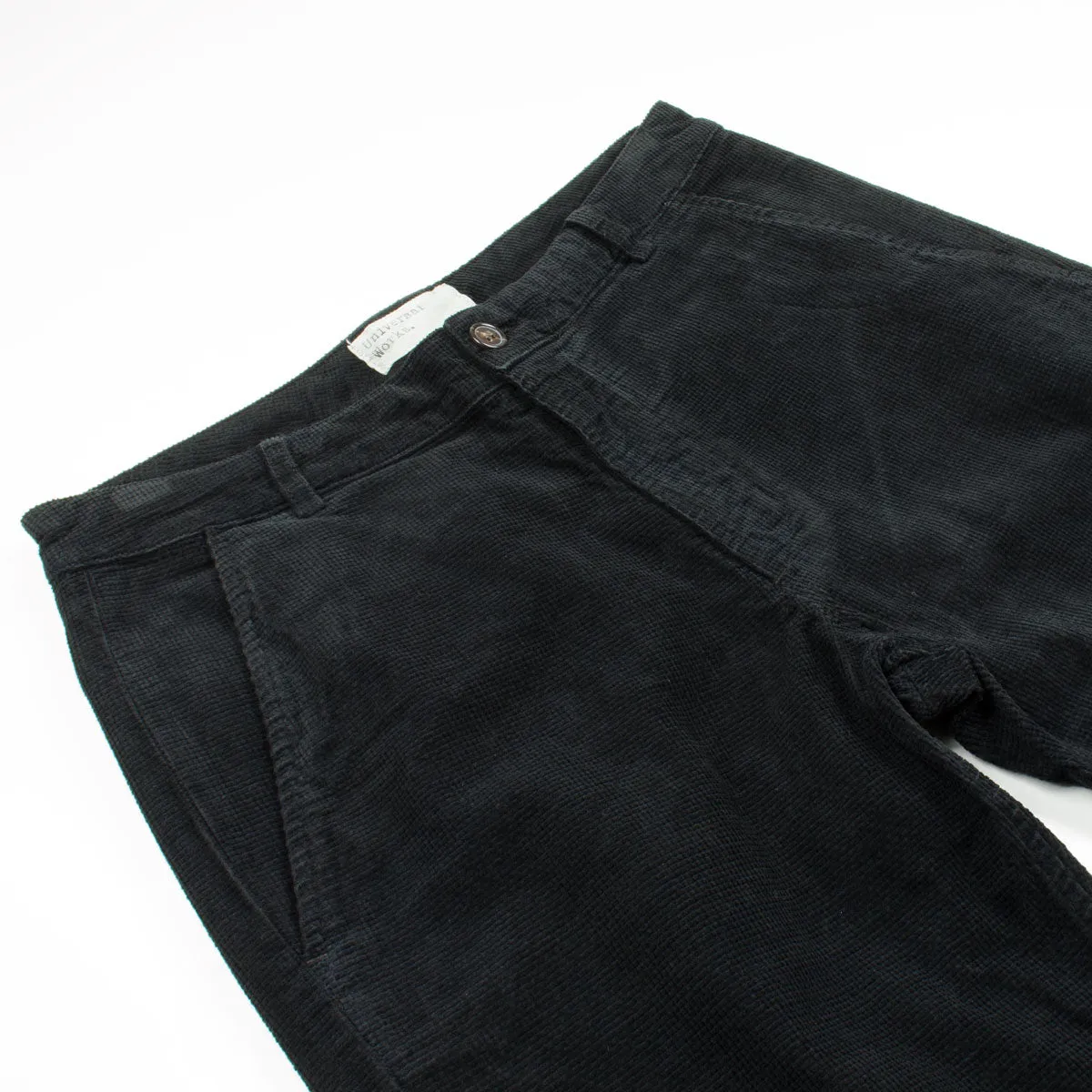 Universal Works - Aston Pant Velvet Cord - Black